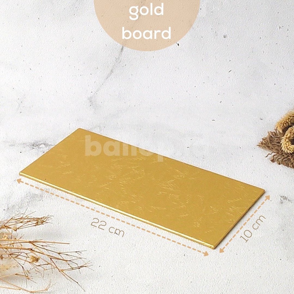 CAKEBOARD GOLD Kotak 22 10 CM Alas Tatakan Papan Emas Cake Tart Spiku