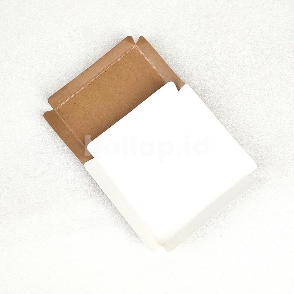 [50 PCS] TRAY KRAFT 12 12 CM LAMINASI Cakeboard Alas Tatakan Roti Kue Slice Tahan Minyak Butter Cake Gorengan