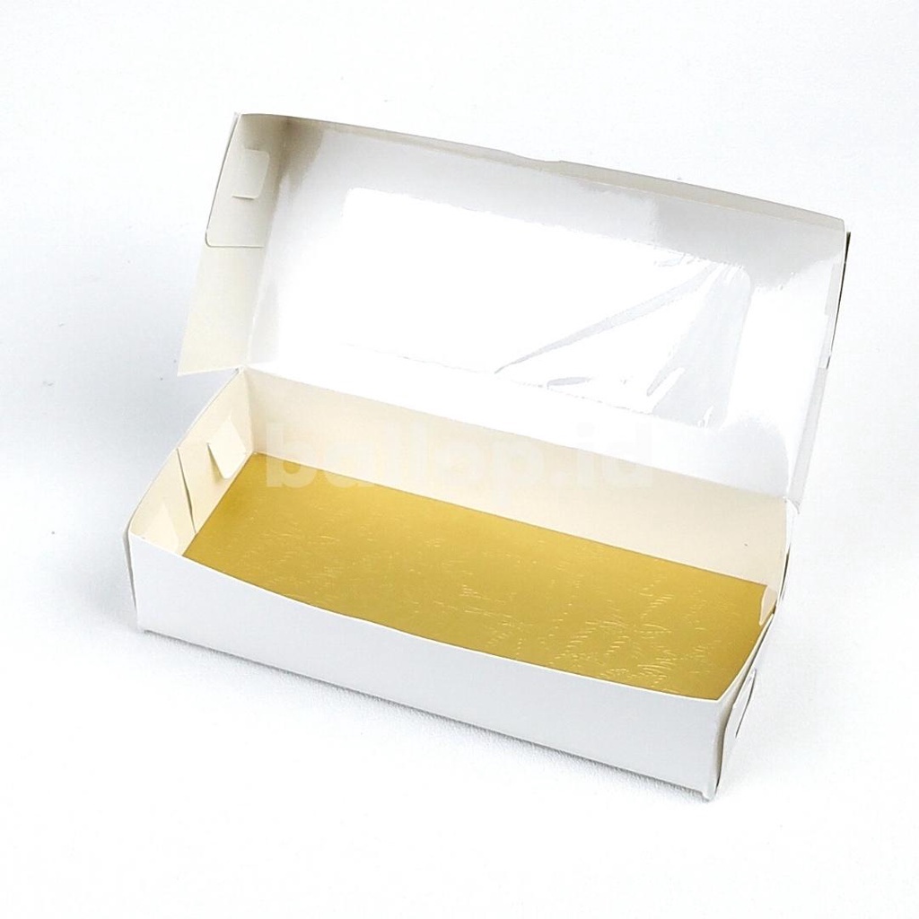 IVORY 22 10 5 CM Laminasi Jendela Kotak Box Bronis Bolu Brownies Cookies Roti Kue