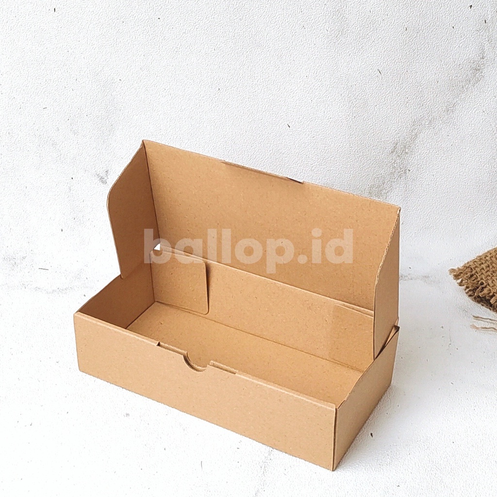 E-FLUTE 20 10 5 CM Box Kardus Packing Online Shop Gift Kotak Dos Brownies Roti Cake Kue Corrugated