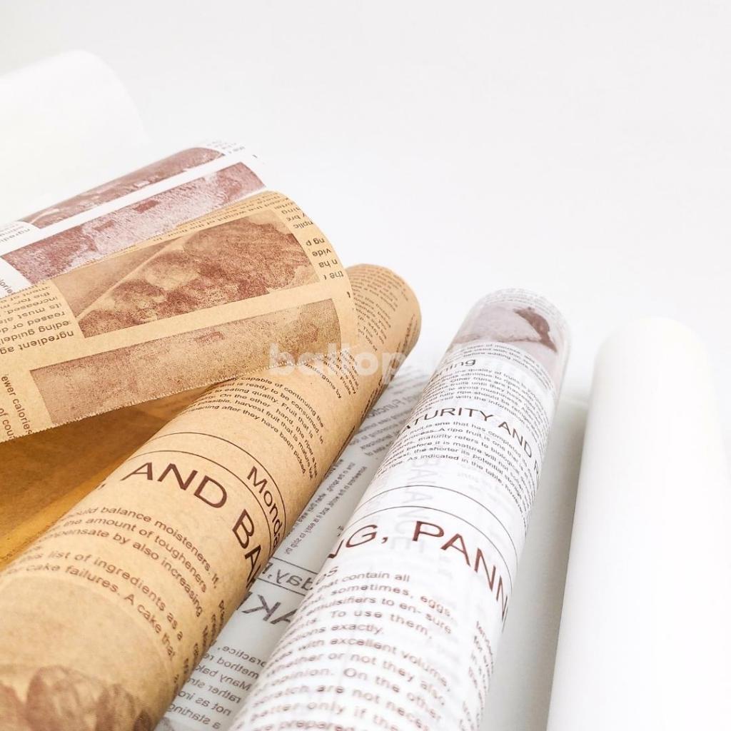 [1 PAK] BAKING PAPER 30 CM Panjang 5 10 M Laminasi 2 Sisi Kertas Alas Roti Kue Greaseprrof Waterproof Tahan Air Minyak Panas Dingin Tak Berbau Anti Lengket