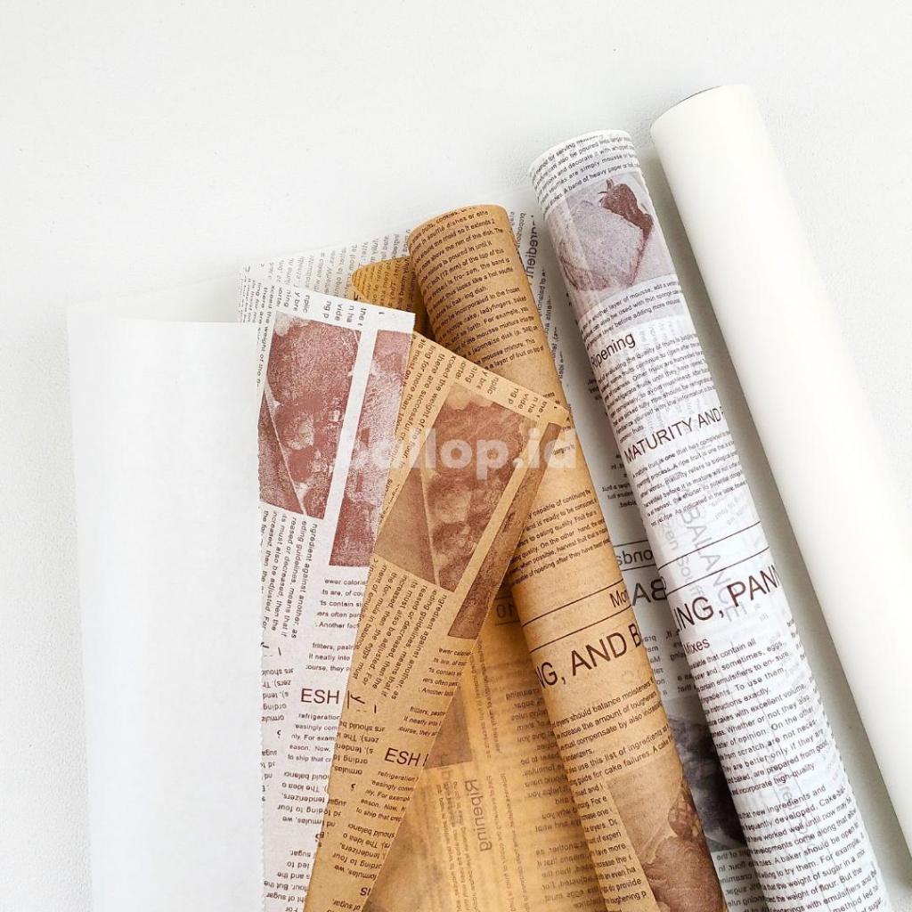 [1 PAK] BAKING PAPER 30 CM Panjang 5 10 M Laminasi 2 Sisi Kertas Alas Roti Kue Greaseprrof Waterproof Tahan Air Minyak Panas Dingin Tak Berbau Anti Lengket