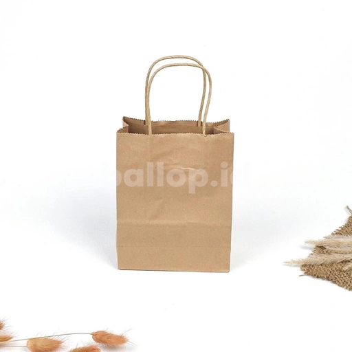 Image of Paper Bag Tali 15 7,5 20 CM Tas Mini Souvenir Gift Kecil Coklat Samson Hampers Bingkisan Hadiah