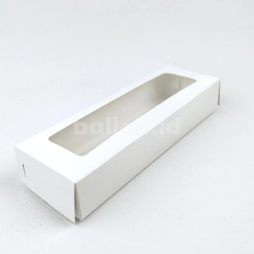 Image of IVORY 30 10 5 CM Laminasi Jendela Kotak Box Kemasan Packaging Dus Roti Brownies Putih Dos