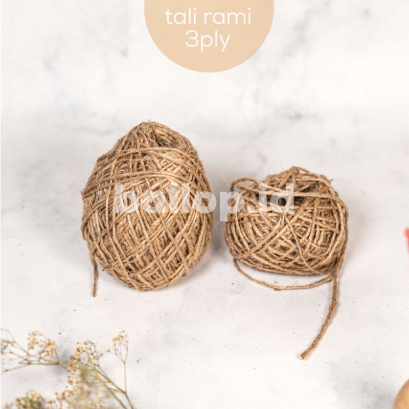 [10 M] Tali Rami Goni 3 ply 2MM Hampers Bingkisan Rustic Dekorasi Box Kue Cake