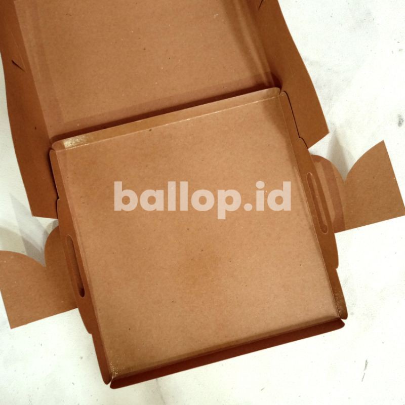 Cakeboard KRAFT 25 CM Laminasi Alas Baki Nampan Tatakan Papan Kotak Kue Chiffon Tart Pudding Roti