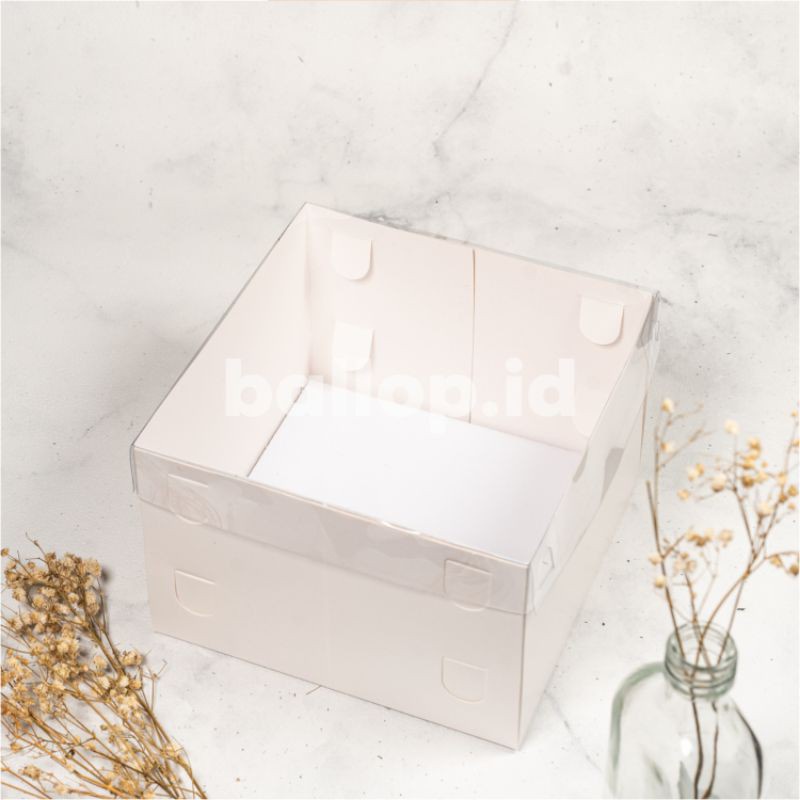 CAKEBOARD 18 CM Alas Tatakan Papan Kue Tart Pudding Roti Kotak Box Square Round Bulat Cake Board Putih Emas Gold