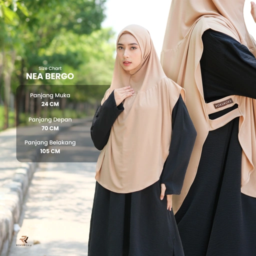 Image of ROKUROKU.ID | Nea Bergo - Khimar Instan Sporty