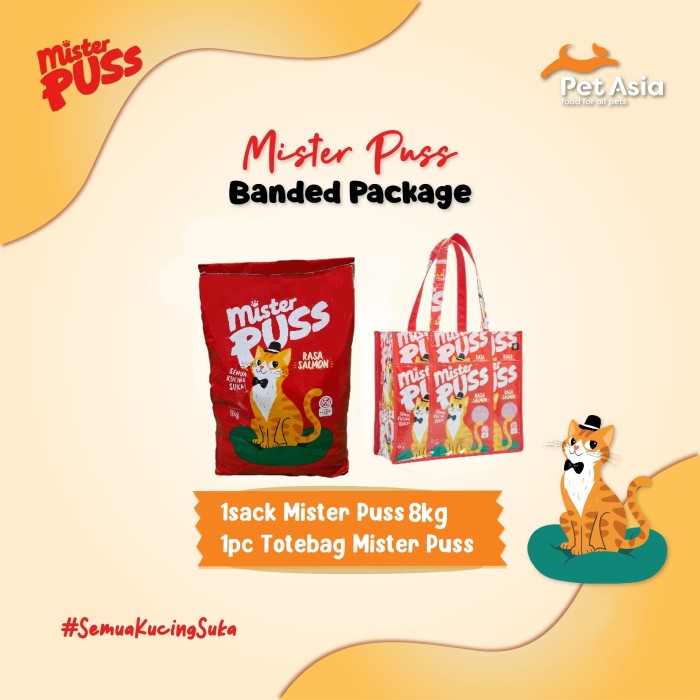 1 Sak Salmon 8kg + Topi Mister Puss (Banded Package)