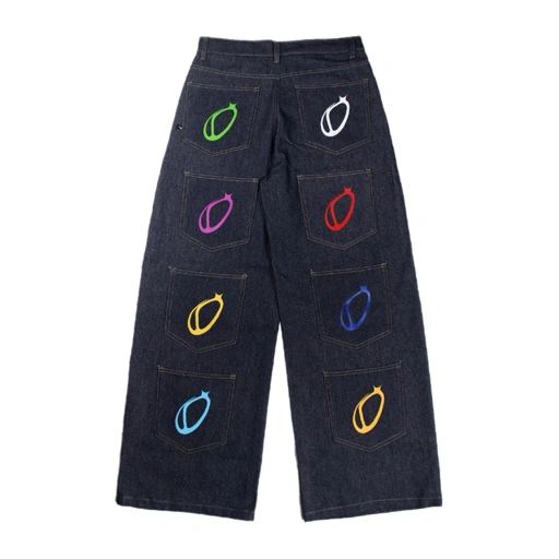 Image of DEMOAN - SPAM POCKET BAGGY JEANS | RAW DENIM