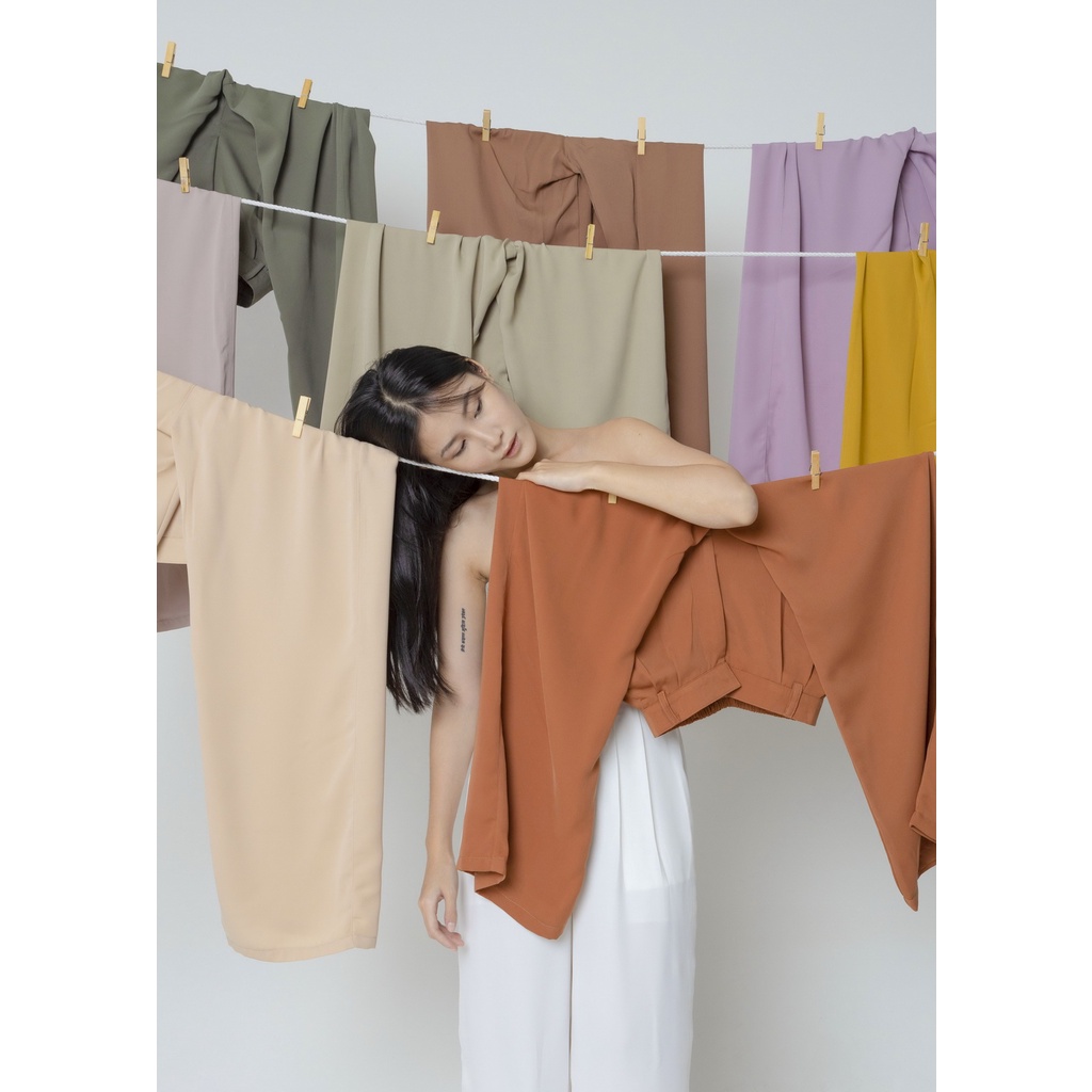 [Tutuloph] Basic Long Kulot V2 | Celana Kulot Panjang Wanita Highwaist | Fashion Wanita Normal Jumbo Bigsize