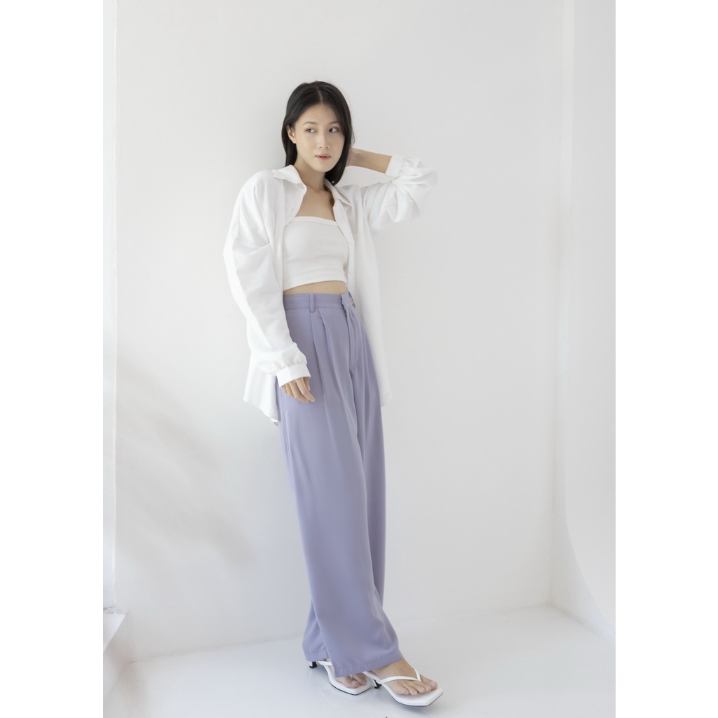 [Tutuloph] Basic Long Kulot V2 | Celana Kulot Panjang Wanita Highwaist | Fashion Wanita Normal Jumbo Bigsize