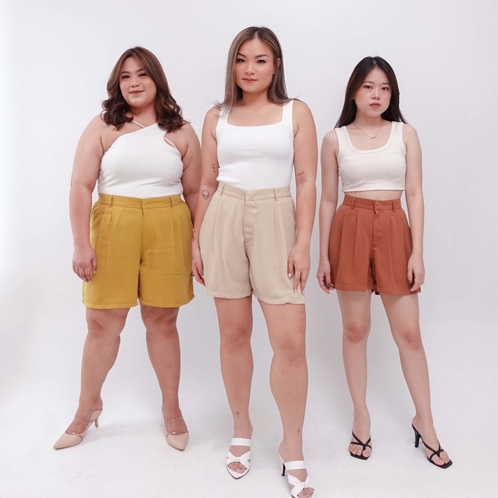 [Tutuloph] Lola Short Pants | Short Pants | Daily Highwaist Pants | Fashion Wanita Normal Jumbo Bigsize 