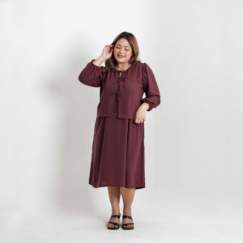 [Tutuloph] Lea Outer | Outer Basic Casual Top Pita  | Woman Top | Fashion Wanita Jumbo Normal Bigsize