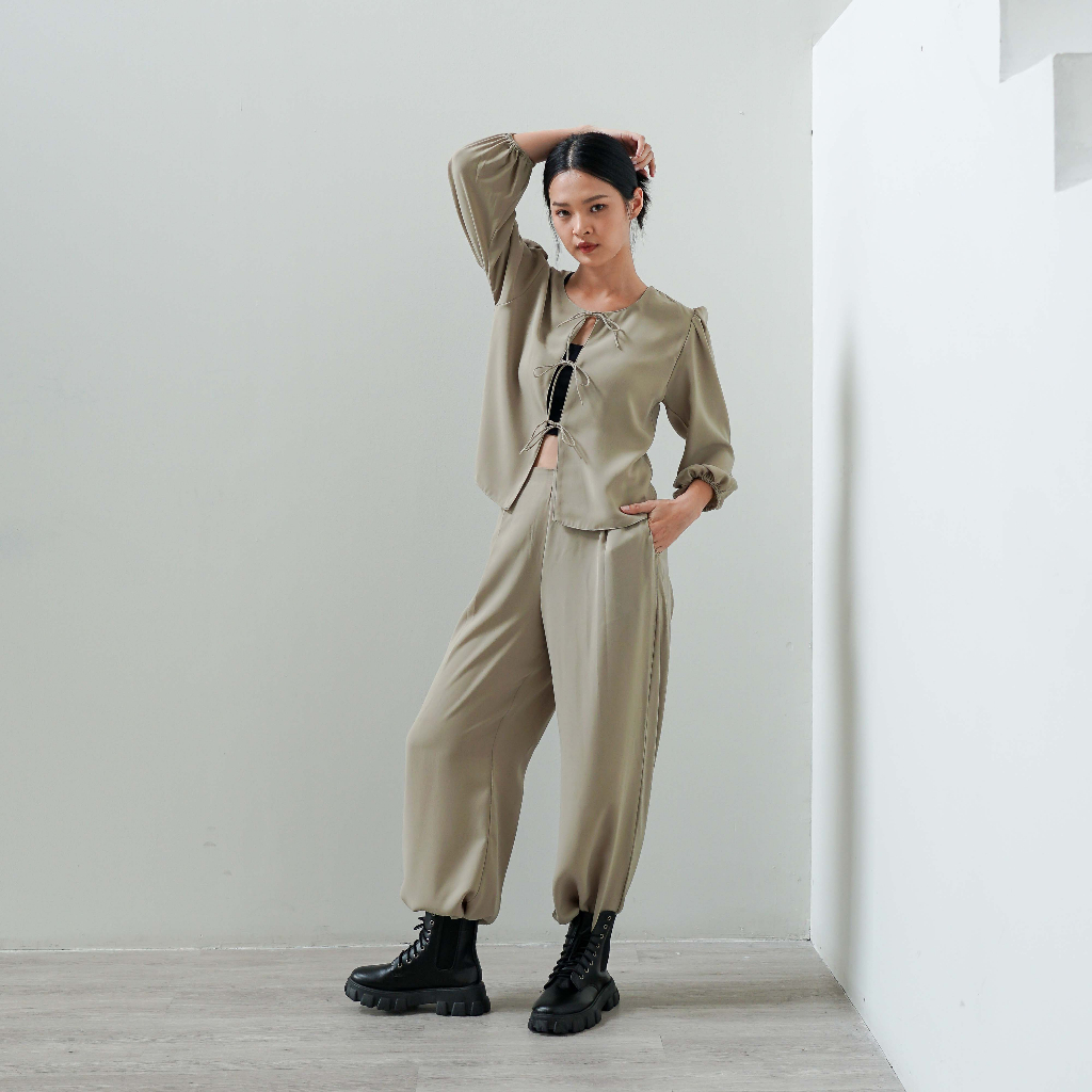 [Tutuloph] Lea Outer | Outer Basic Casual Top Pita  | Woman Top | Fashion Wanita Jumbo Normal Bigsize