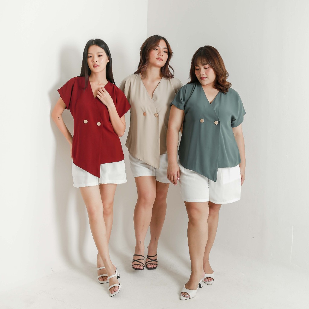 [Tutuloph] Noni Blouse Atasan Wanita | Women Top | Fashion Wanita Bigsize Normal Jumbo 