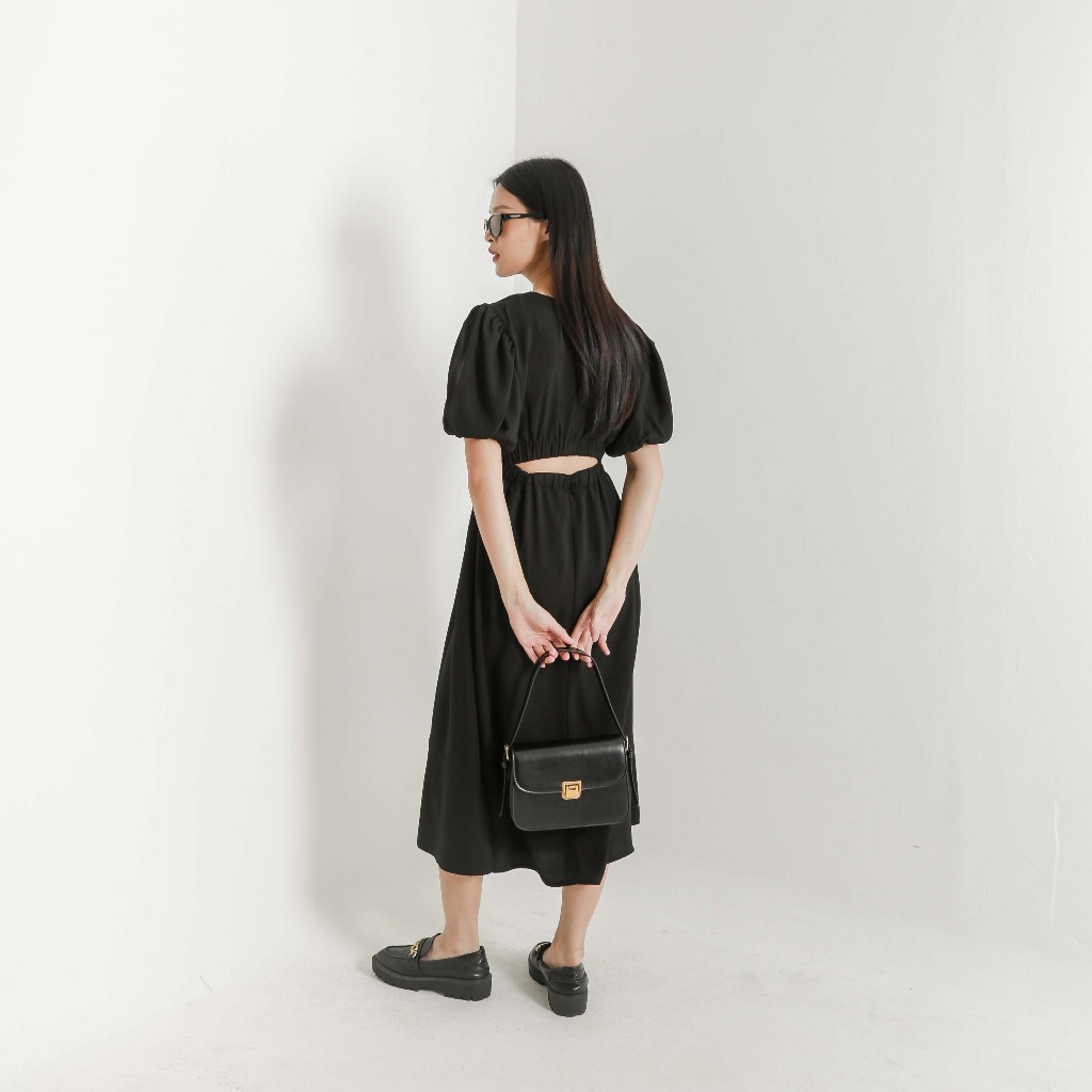 [Tutuloph] Lara Dress | Casual Women Dress dengan Karet Belakang | Dress Wanita Nyaman & Stylish – Fit Body Silhouette Daily & Hangout Look