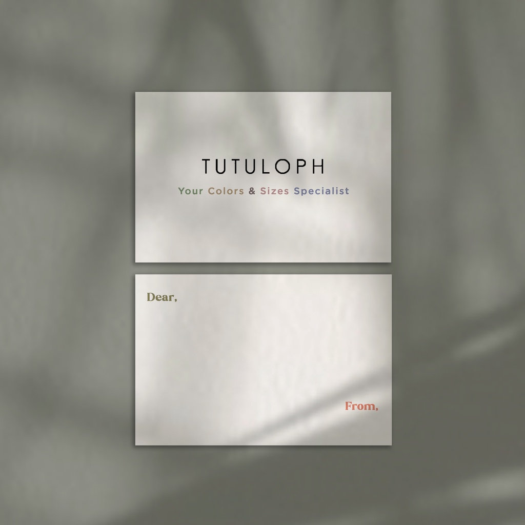 ADD ON PERSONALIZED GREETING CARD | Tutuloph