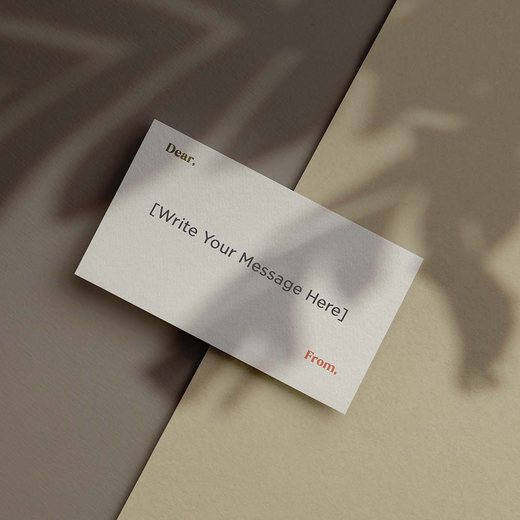 ADD ON PERSONALIZED GREETING CARD | Tutuloph