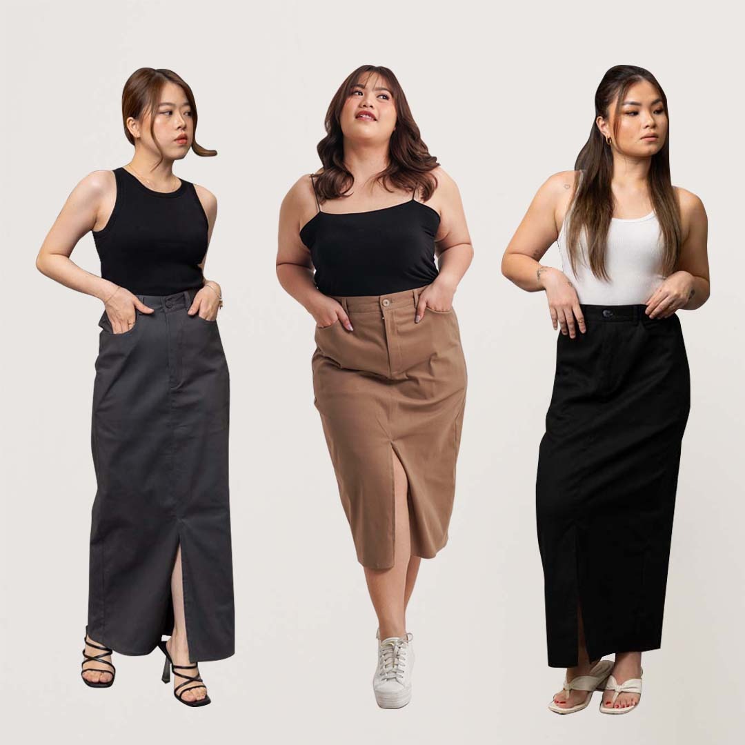[Tutuloph] Kayla Skirt | Midi and Long Skirt | Rok Wanita Cargo Casual Fashion Normal Bigsize