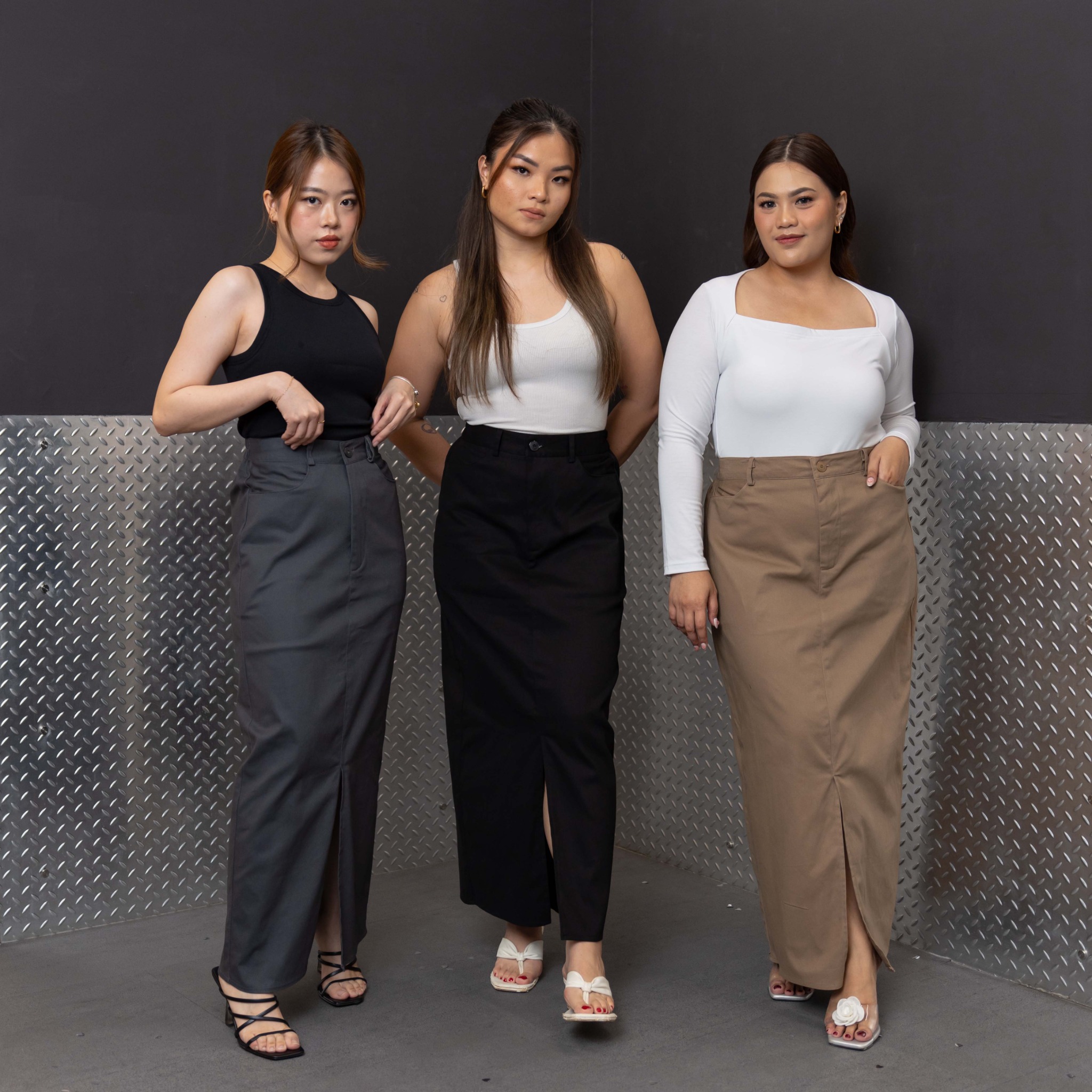 [Tutuloph] Kayla Skirt | Midi and Long Skirt | Rok Wanita Cargo Casual Fashion Normal Bigsize