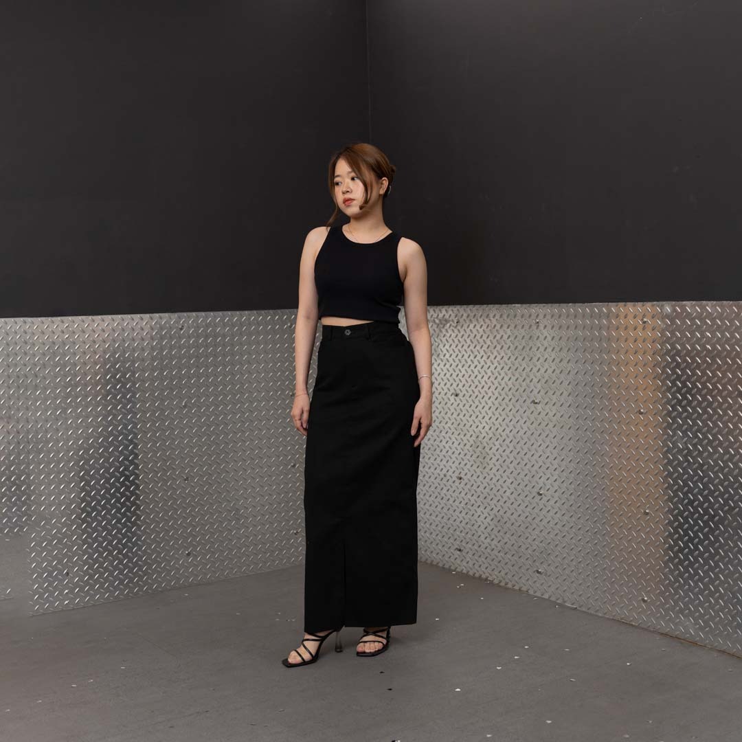 [Tutuloph] Kayla Skirt | Midi and Long Skirt | Rok Wanita Cargo Casual Fashion Normal Bigsize
