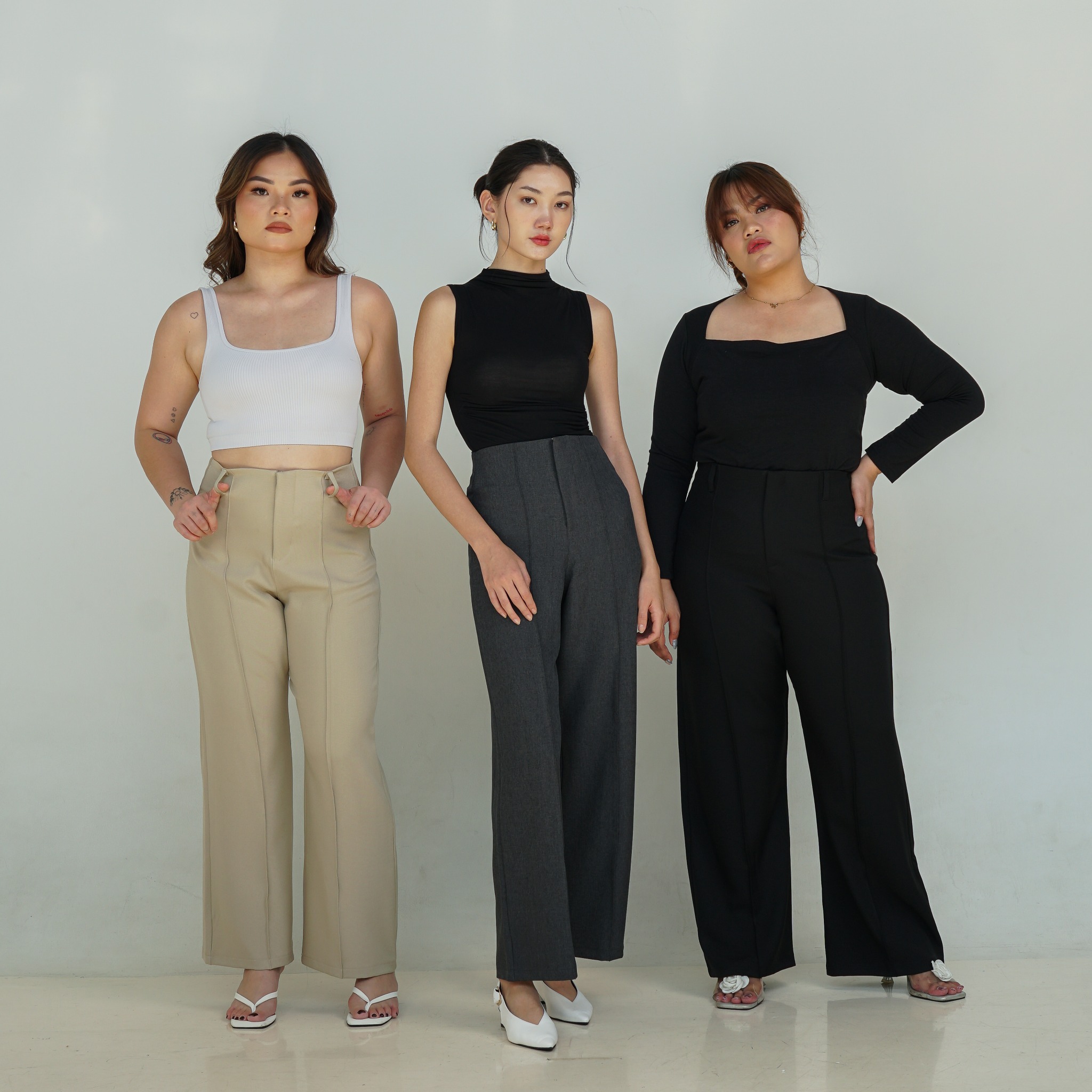 [Tutuloph] Velvy Wide Pants | Celana Panjang Wanita Slim Look – Premium Collection Fit to Big Size | High Waist Wide Leg Pants Elegan & Nyaman untuk Daily & Office Look