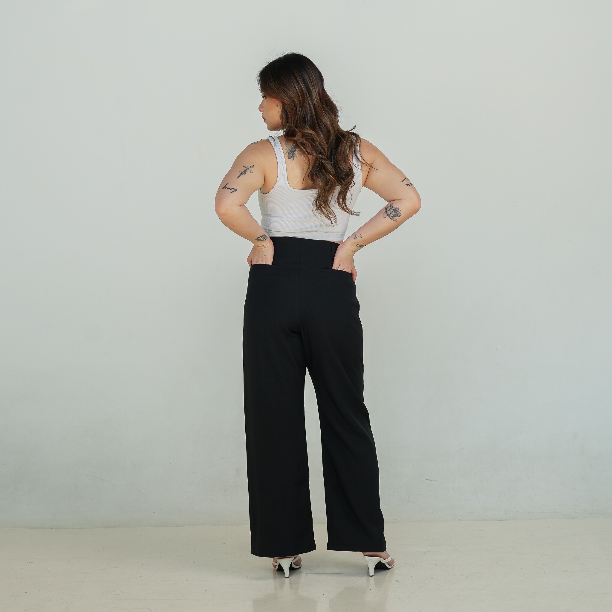 [Tutuloph] Velvy Wide Pants | Celana Panjang Wanita Slim Look – Premium Collection Fit to Big Size | High Waist Wide Leg Pants Elegan & Nyaman untuk Daily & Office Look