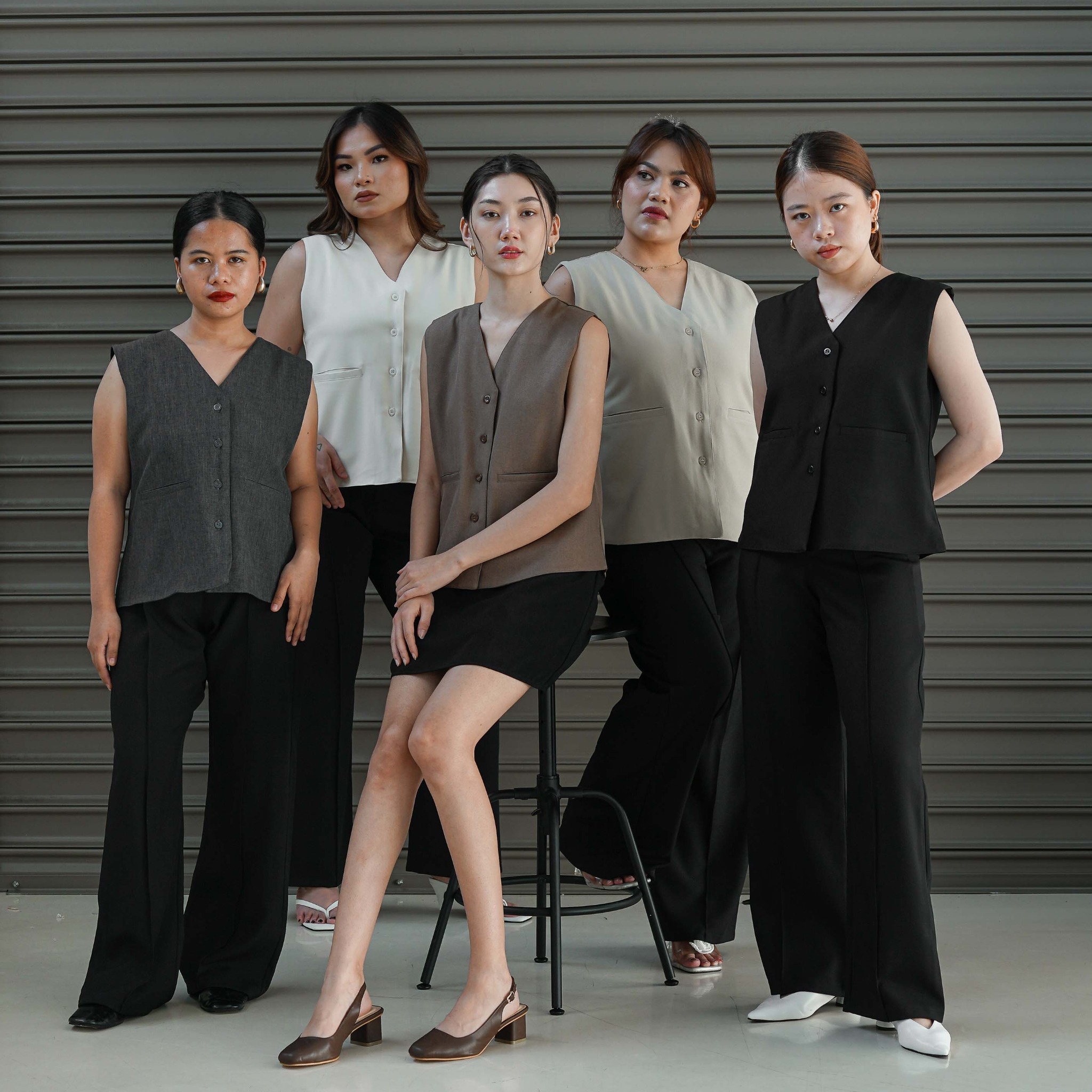 [Tutuloph] Skye Vest Top | Vest Wanita Premium Kancing | Luaran Elegan & Casual – Koleksi Eksklusif Fit to Big Size