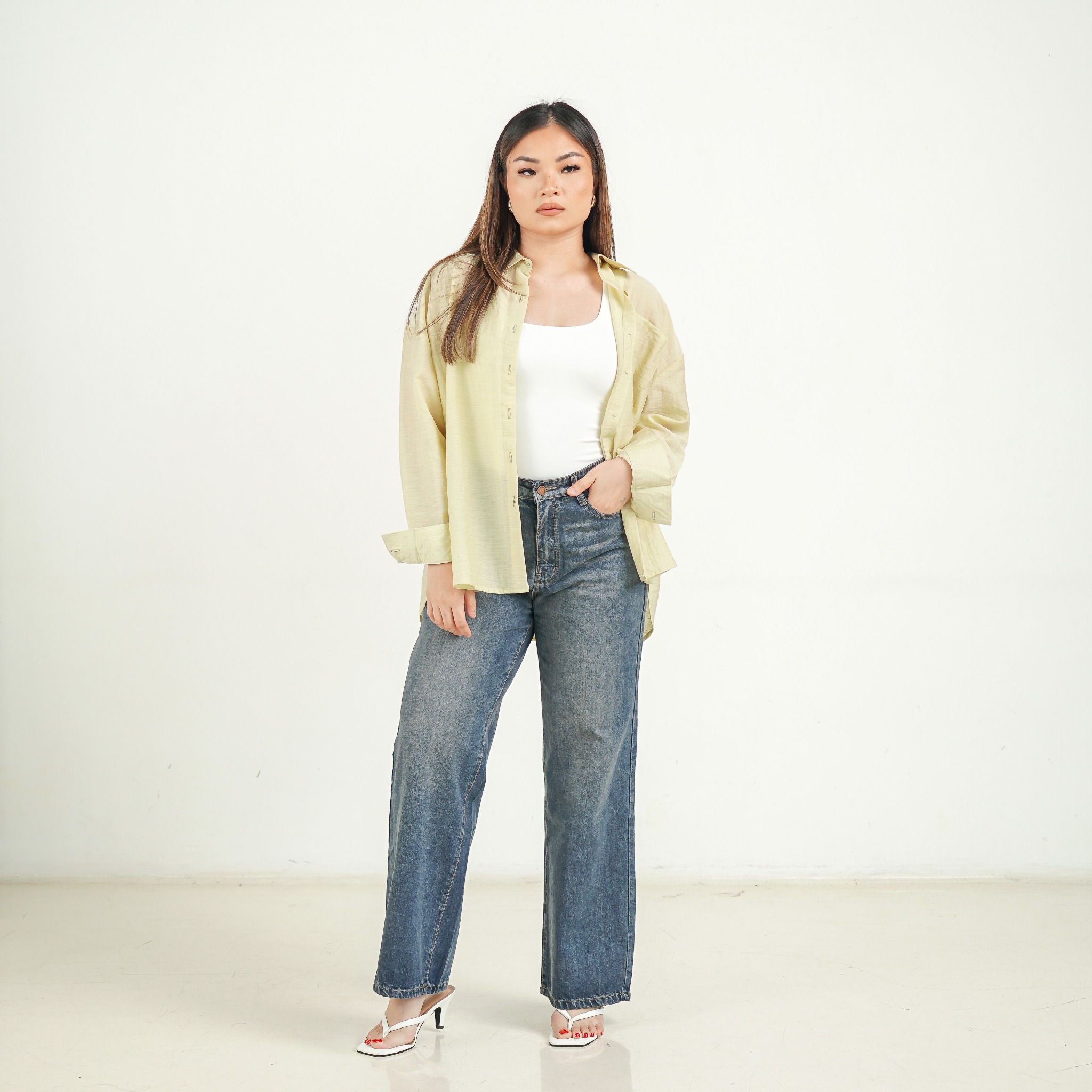 [Tutuloph] Dory Shirt | Kemeja Oversized Wanita | Comfort Outer Daily Casual Women Oversized Shirt Top