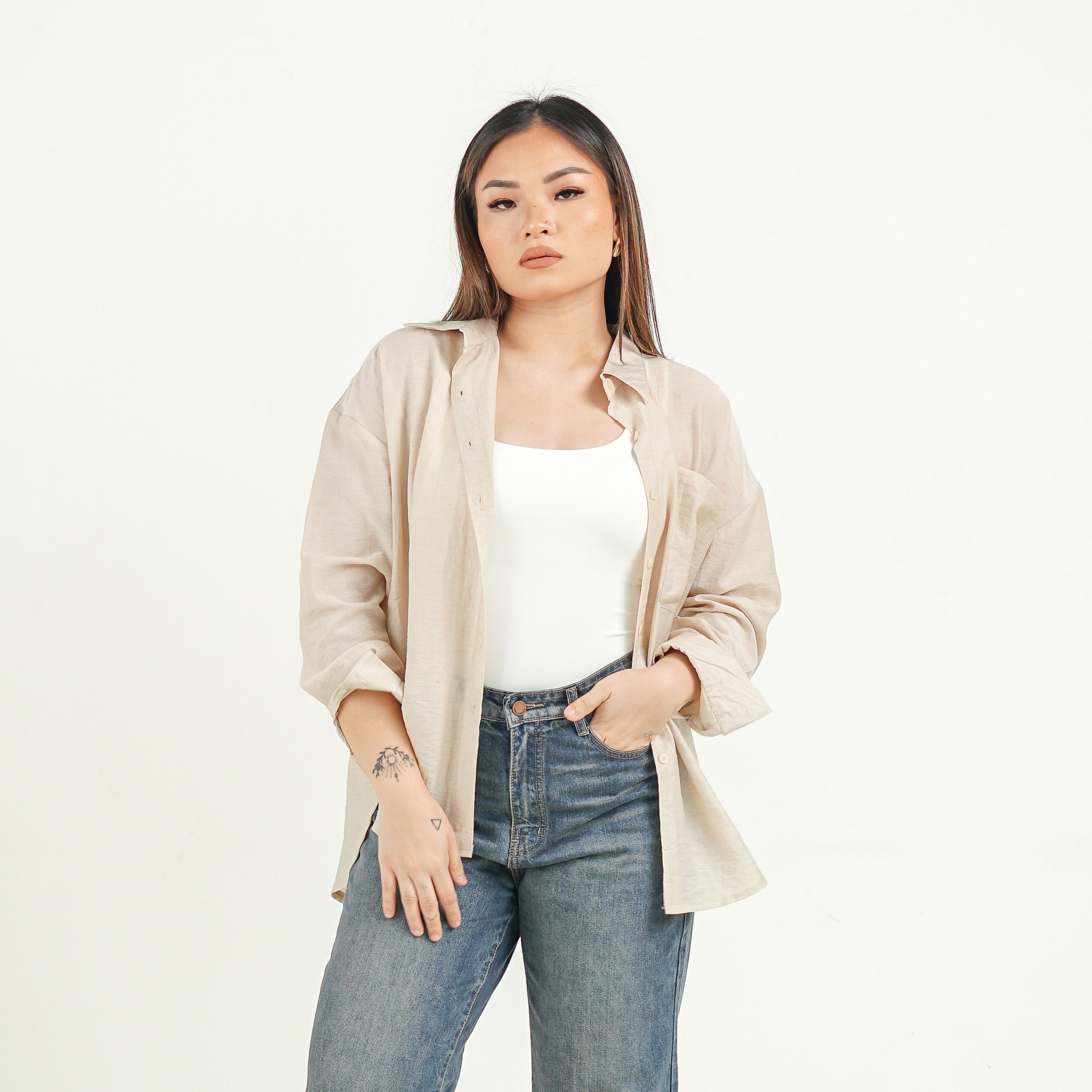 [Tutuloph] Dory Shirt | Kemeja Oversized Wanita | Comfort Outer Daily Casual Women Oversized Shirt Top