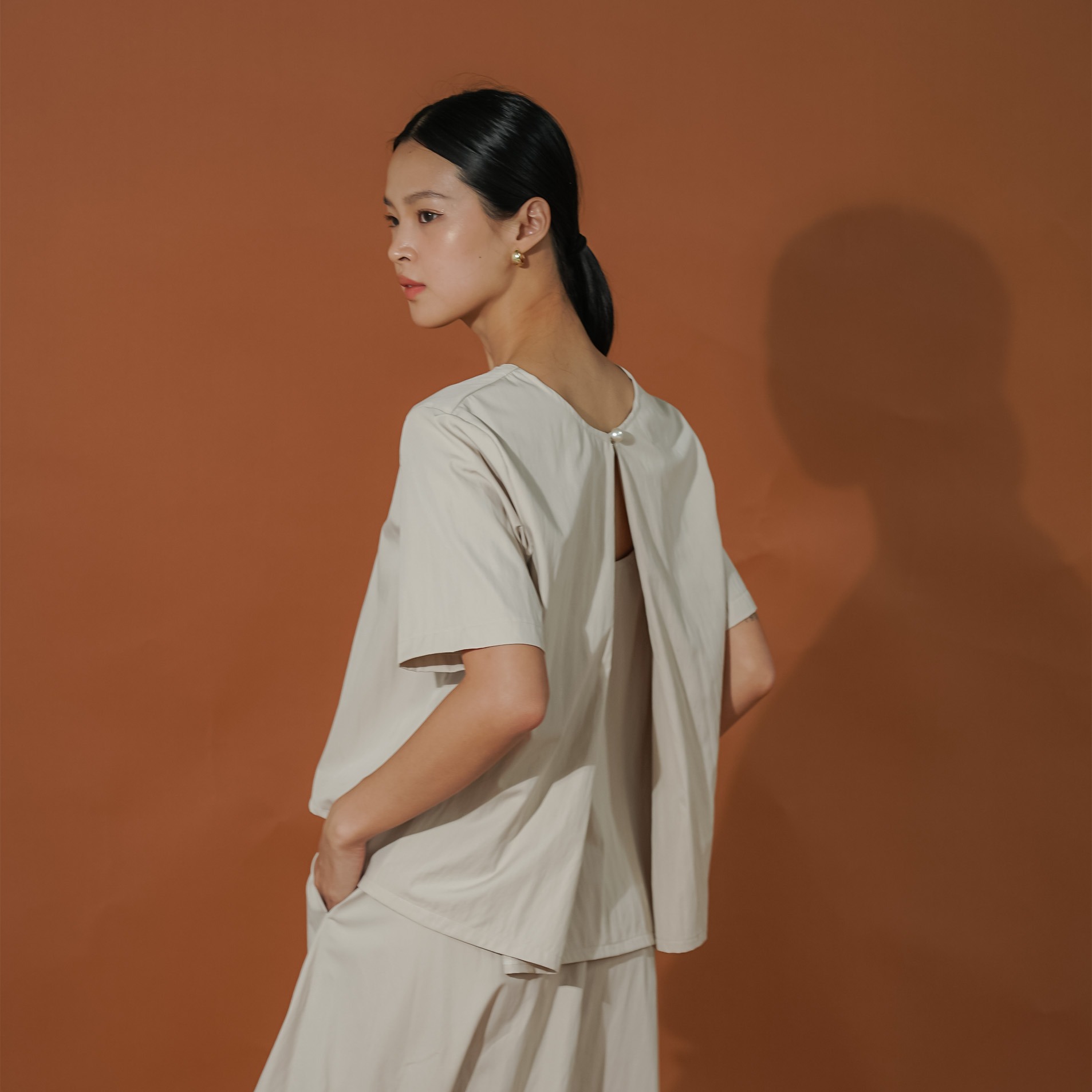 [Tutuloph] Nora Blouse | Front & Back Side Top | Atasan Blouse Lengan Pendek Wanita | Top | ALL SIZE - BIG SIZE