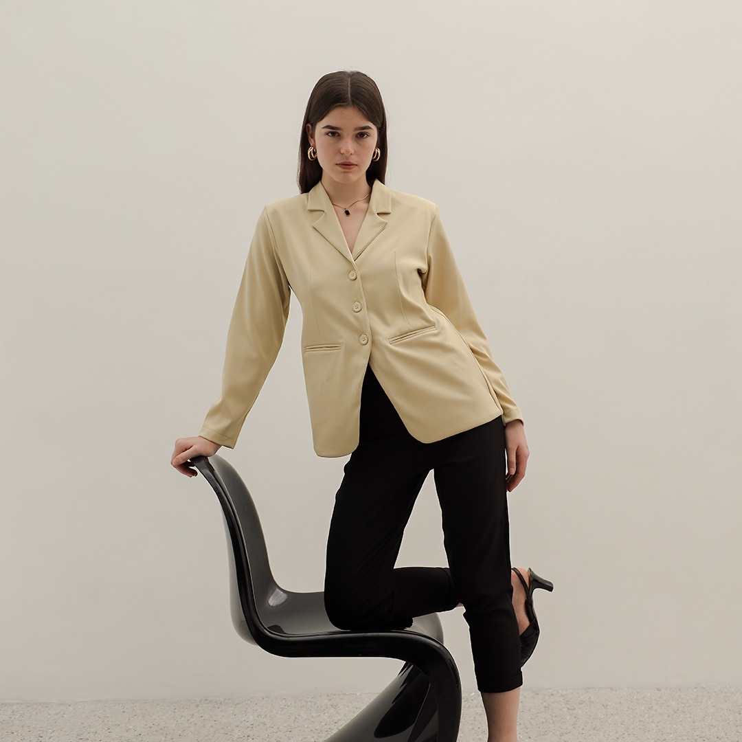 [Tutuloph] Bora Blazer [Long Sleeve] | Blazer Wanita Lengan Panjang | Outer Wanita Casual Formal Kerja Stylish