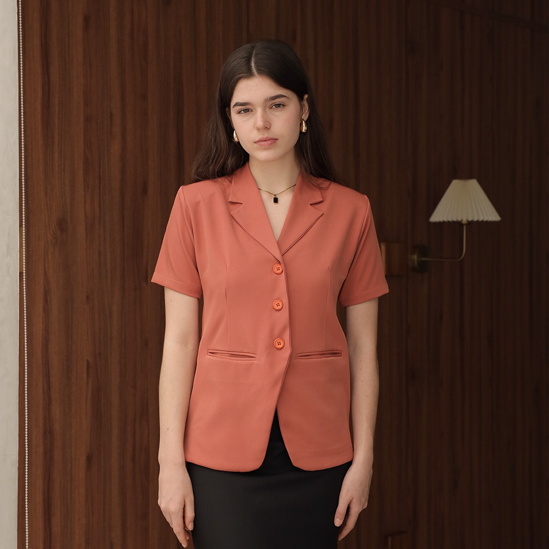 [Tutuloph] Bora Blazer [Short Sleeve] | Blazer Wanita Lengan Pendek | Outer Wanita Casual Formal Kerja Stylish