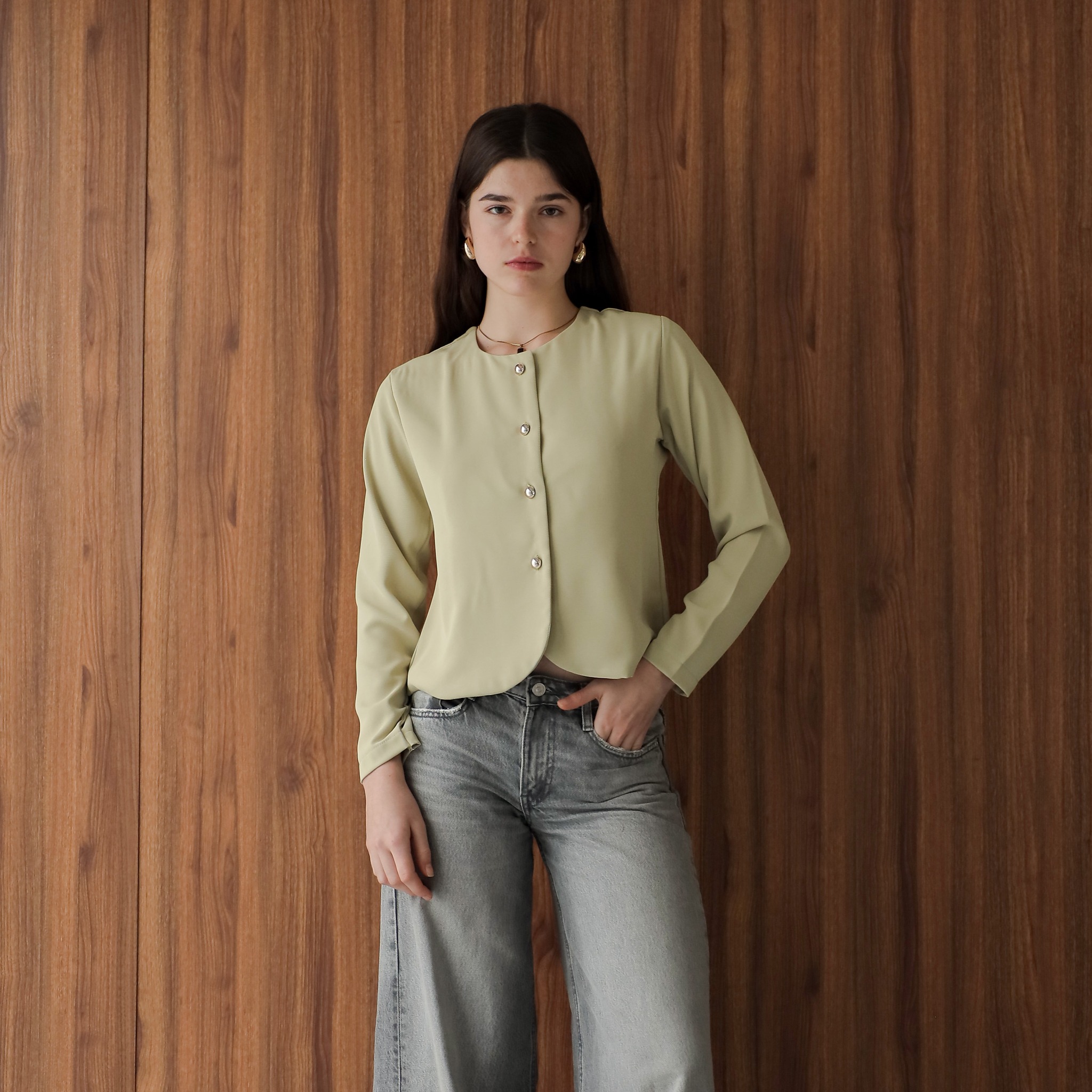 [Tutuloph] Sena Blouse [Long Sleeve] | Blazer Lengan Panjang |  Blouse Wanita Casual Formal Look | Outerwear Ringan Elegan & Stylish
