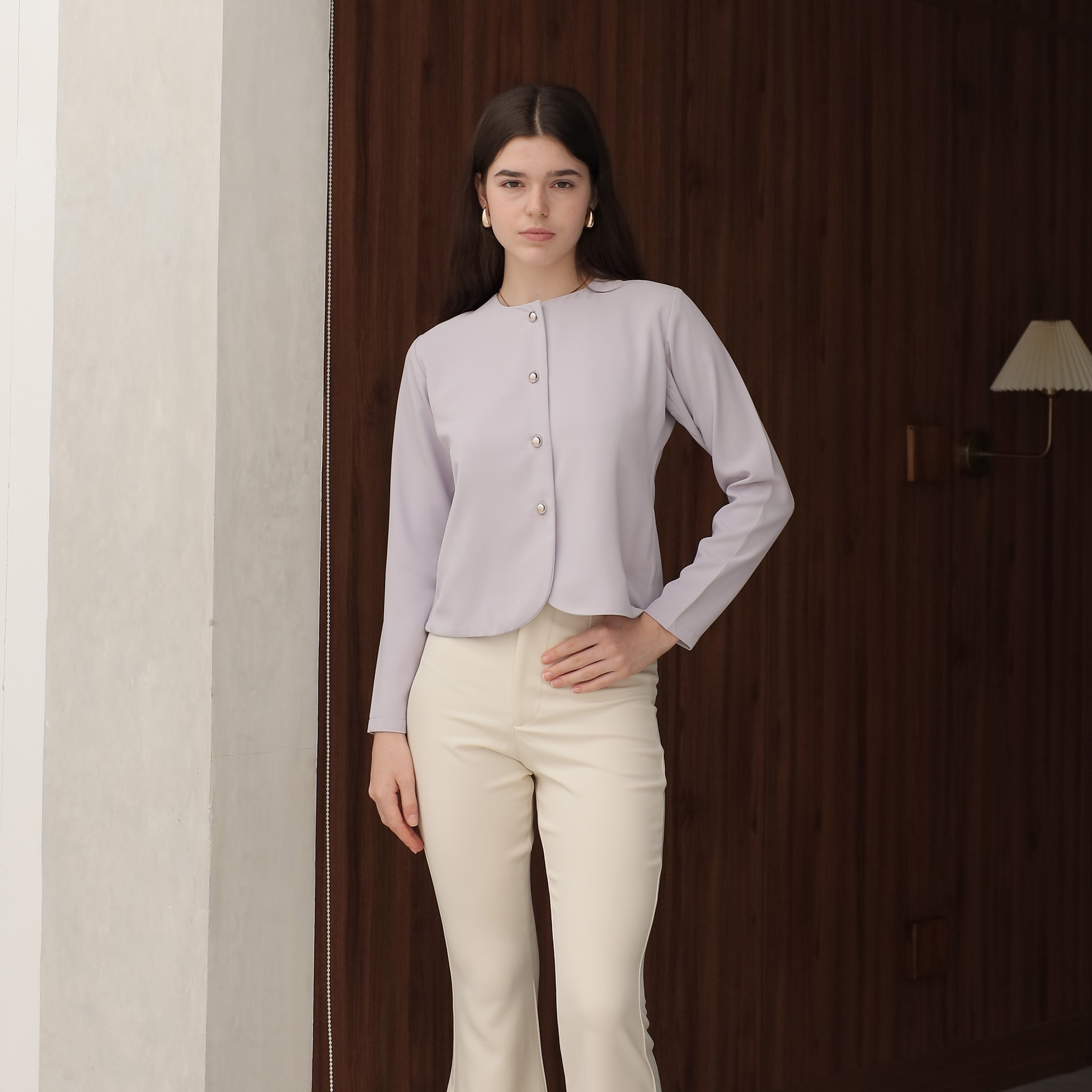 [Tutuloph] Sena Blouse [Long Sleeve] | Blazer Lengan Panjang |  Blouse Wanita Casual Formal Look | Outerwear Ringan Elegan & Stylish