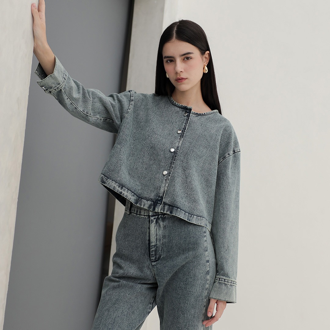 [Tutuloph] Pyper Outer Top | Denim Top Jeans - Denim Collection | Atasan Denim | Outer Top Casual Fashion Normal Bigsize