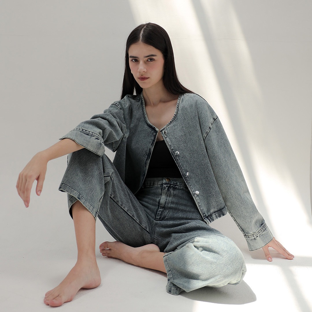 [Tutuloph] Pyper Outer Top | Denim Top Jeans - Denim Collection | Atasan Denim | Outer Top Casual Fashion Normal Bigsize