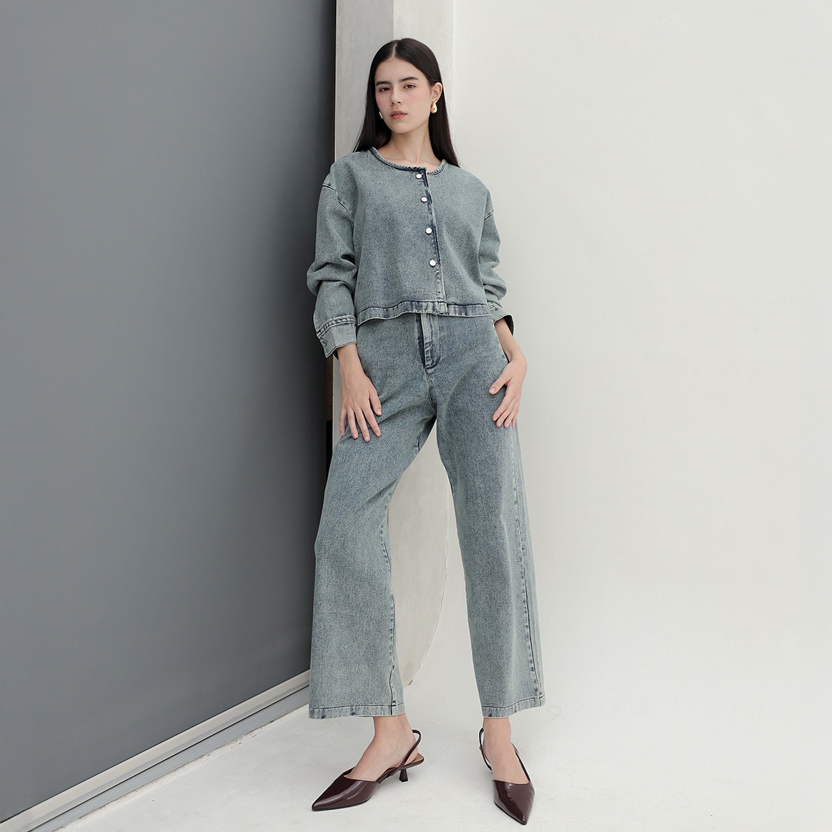 [Tutuloph] Pyper Outer Top | Denim Top Jeans - Denim Collection | Atasan Denim | Outer Top Casual Fashion Normal Bigsize