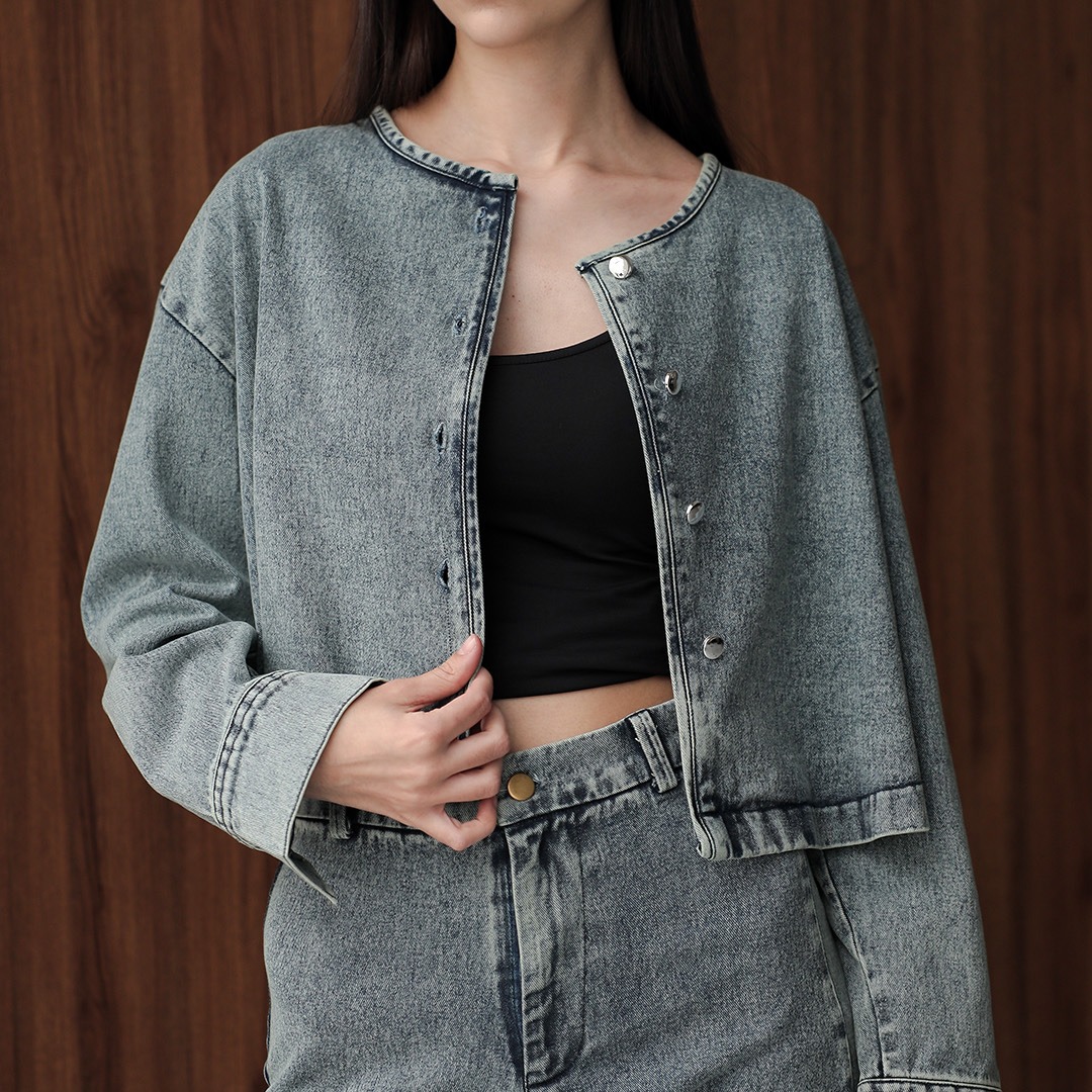 [Tutuloph] Pyper Outer Top | Denim Top Jeans - Denim Collection | Atasan Denim | Outer Top Casual Fashion Normal Bigsize