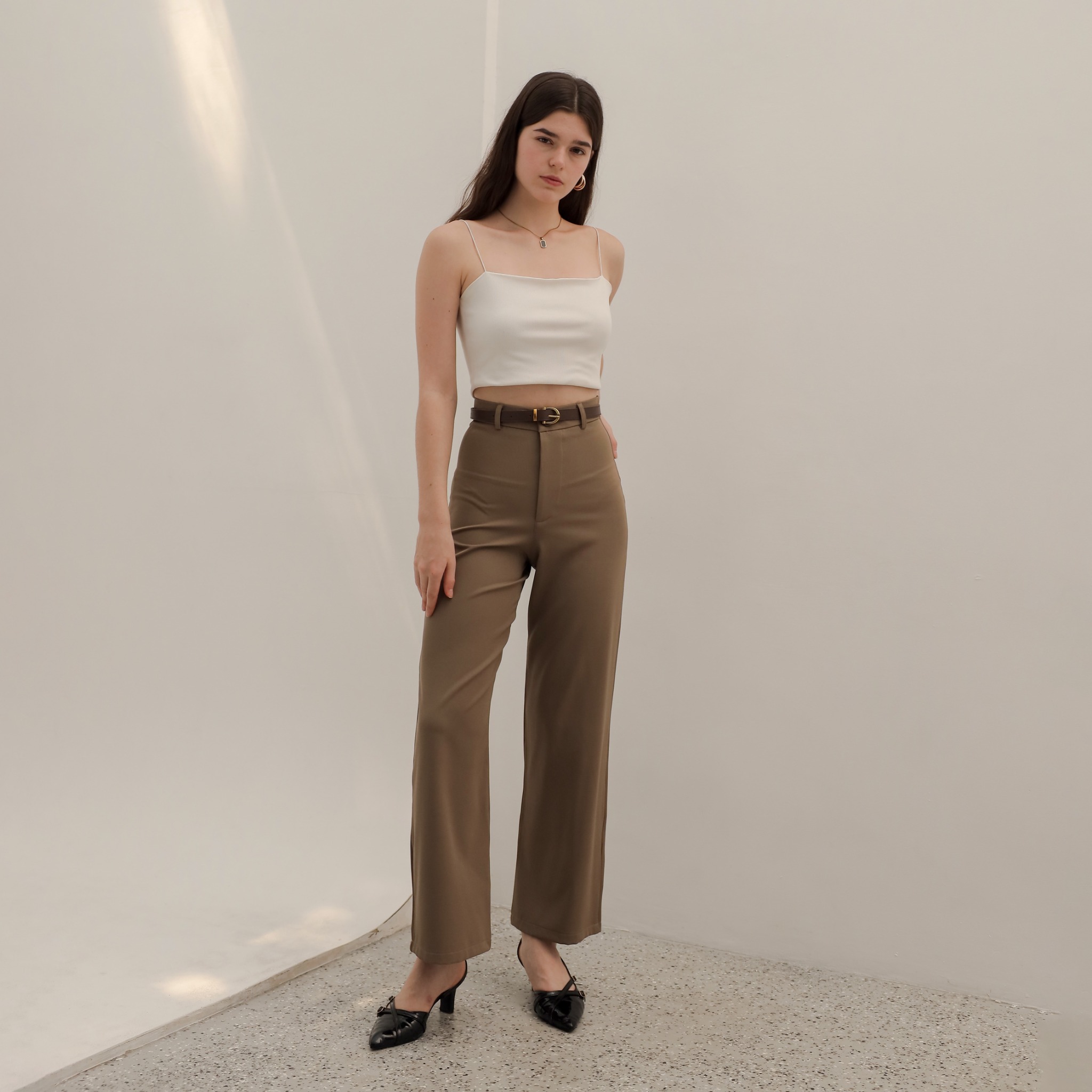 [Tutuloph] Kiara Pants [Long Cullote] | Celana Panjang Straight Highwaist Kulot Wanita