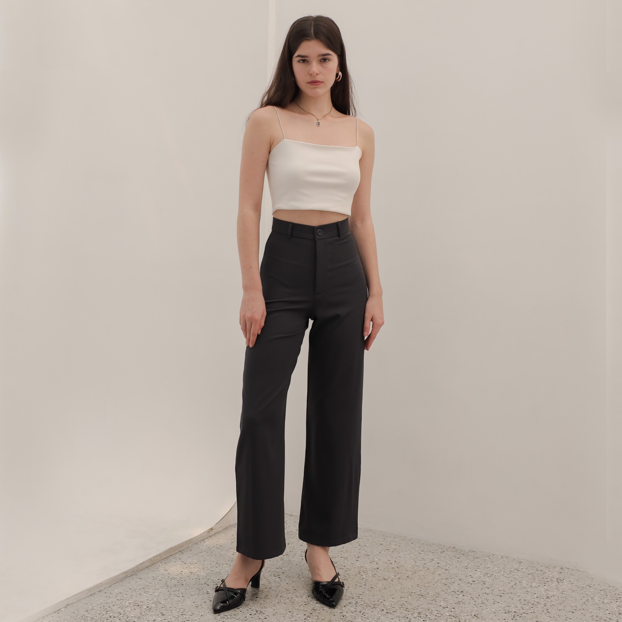 [Tutuloph] Kiara Pants [Long Cullote] | Celana Panjang Straight Highwaist Kulot Wanita