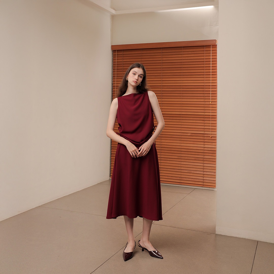 [Tutuloph] Grace Tank Top |  Blouse Tank Top Serut Wanita Casual Formal Look | Atasan Wanita Casual Formal Elegan & Stylish