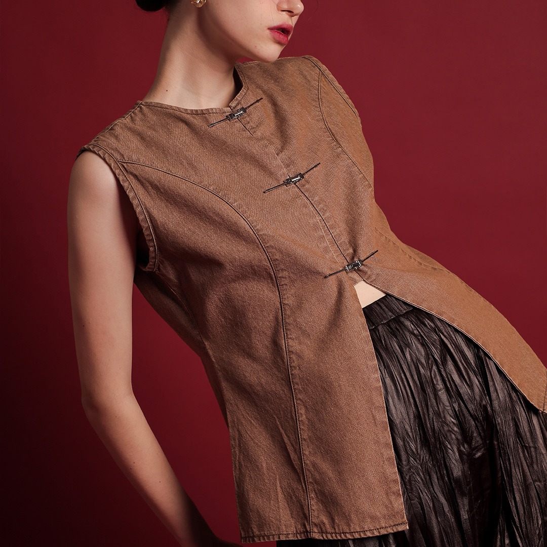 [Tutuloph] Vivy Tank Top | Tank Top Denim Wanita | Denim Collection