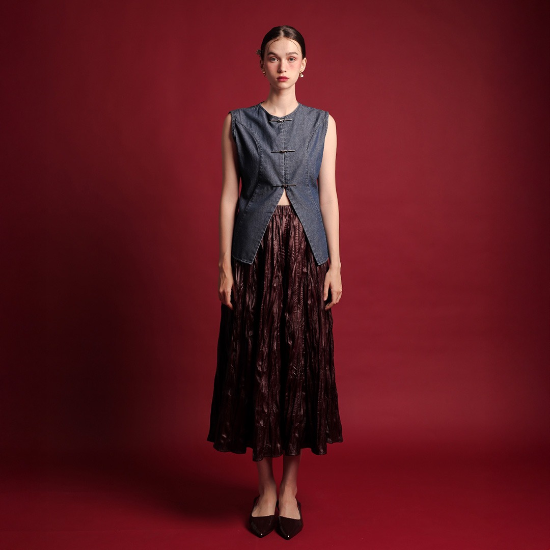 [Tutuloph] Vivy Tank Top | Tank Top Denim Wanita | Denim Collection