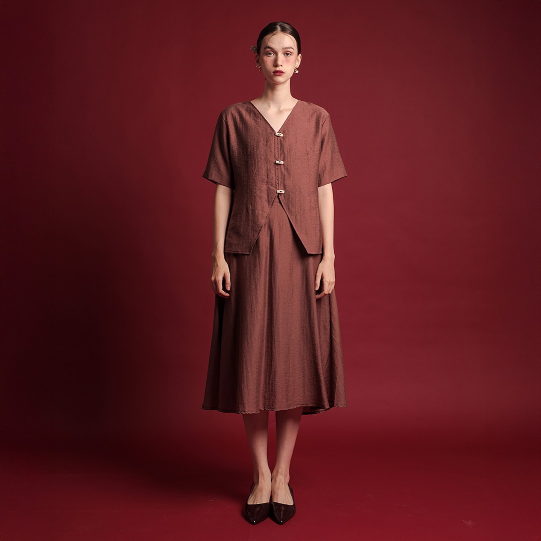 [Tutuloph] Paula Blouse | Blouse Wanita Atasan Kemeja Wanita Casual Fashion Kantor Blouse Kancing Lengan Pendek Top Bigsize