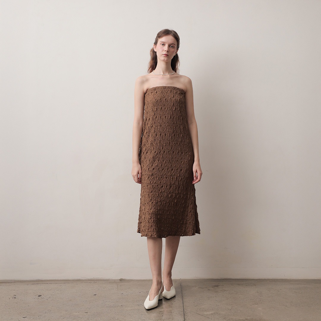 [Tutuloph] Mimpi Multiways | Skirt & Dress | Dress Rok Panjang Karet Knit Wanita Motif Tekstur | Rok Wanita Stretch Nyaman & Elegan untuk Daily & Hangout Look
