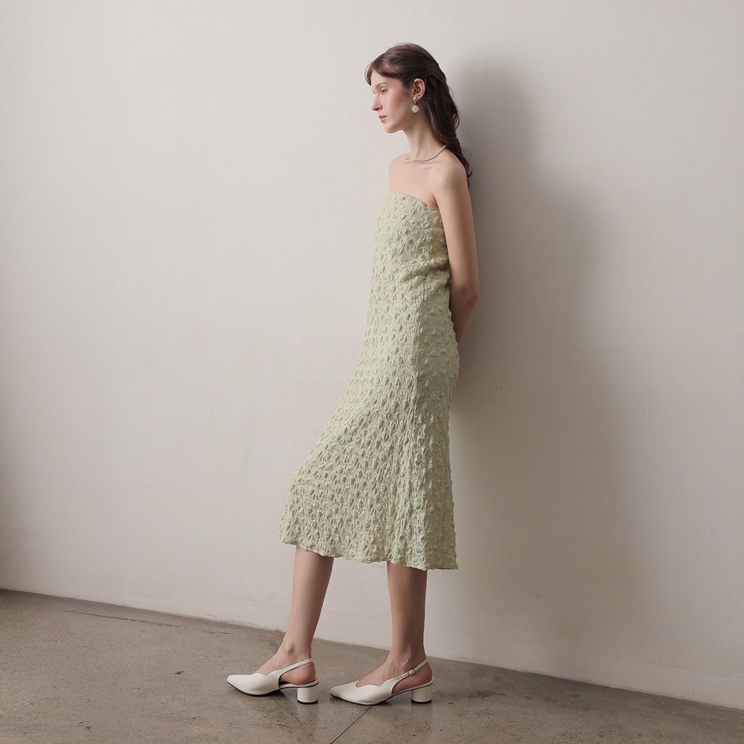 [Tutuloph] Mimpi Multiways | Skirt & Dress | Dress Rok Panjang Karet Knit Wanita Motif Tekstur | Rok Wanita Stretch Nyaman & Elegan untuk Daily & Hangout Look