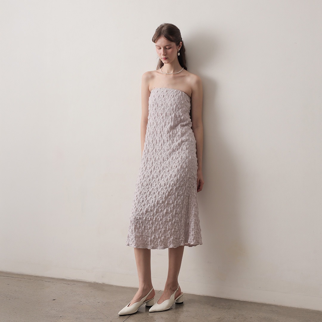 [Tutuloph] Mimpi Multiways | Skirt & Dress | Dress Rok Panjang Karet Knit Wanita Motif Tekstur | Rok Wanita Stretch Nyaman & Elegan untuk Daily & Hangout Look
