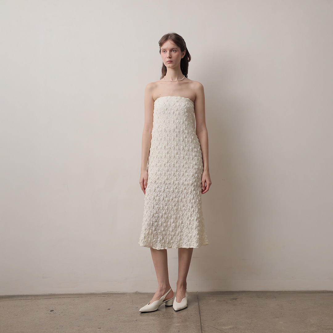 [Tutuloph] Mimpi Multiways | Skirt & Dress | Dress Rok Panjang Karet Knit Wanita Motif Tekstur | Rok Wanita Stretch Nyaman & Elegan untuk Daily & Hangout Look
